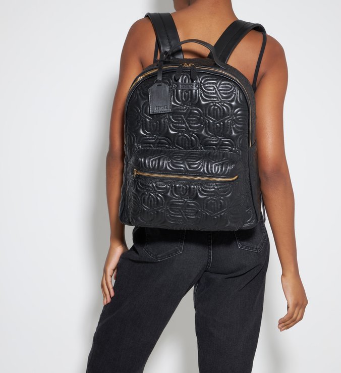 Mochila Jay Couro Preta