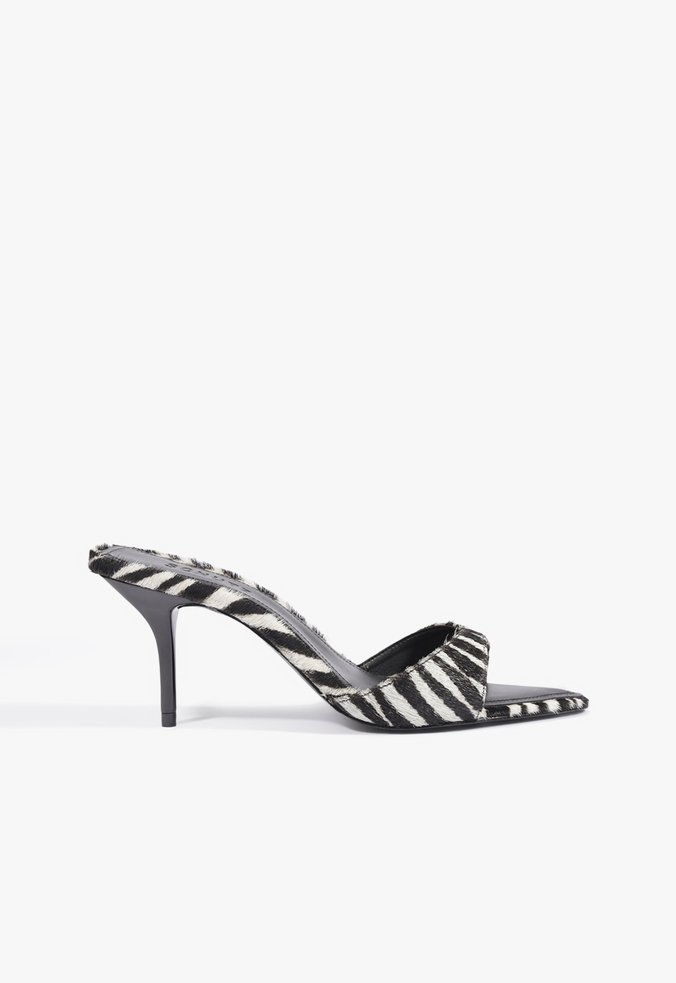 Tamanco Mule Elodie Couro Animal Print