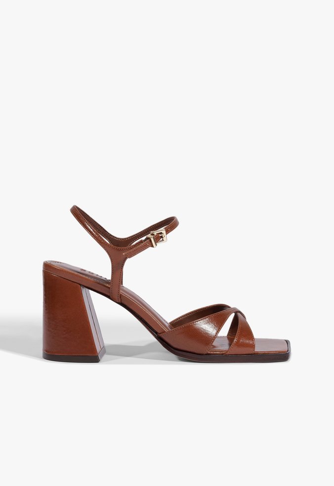 Sandália Hilda Couro Marrom | Schutz