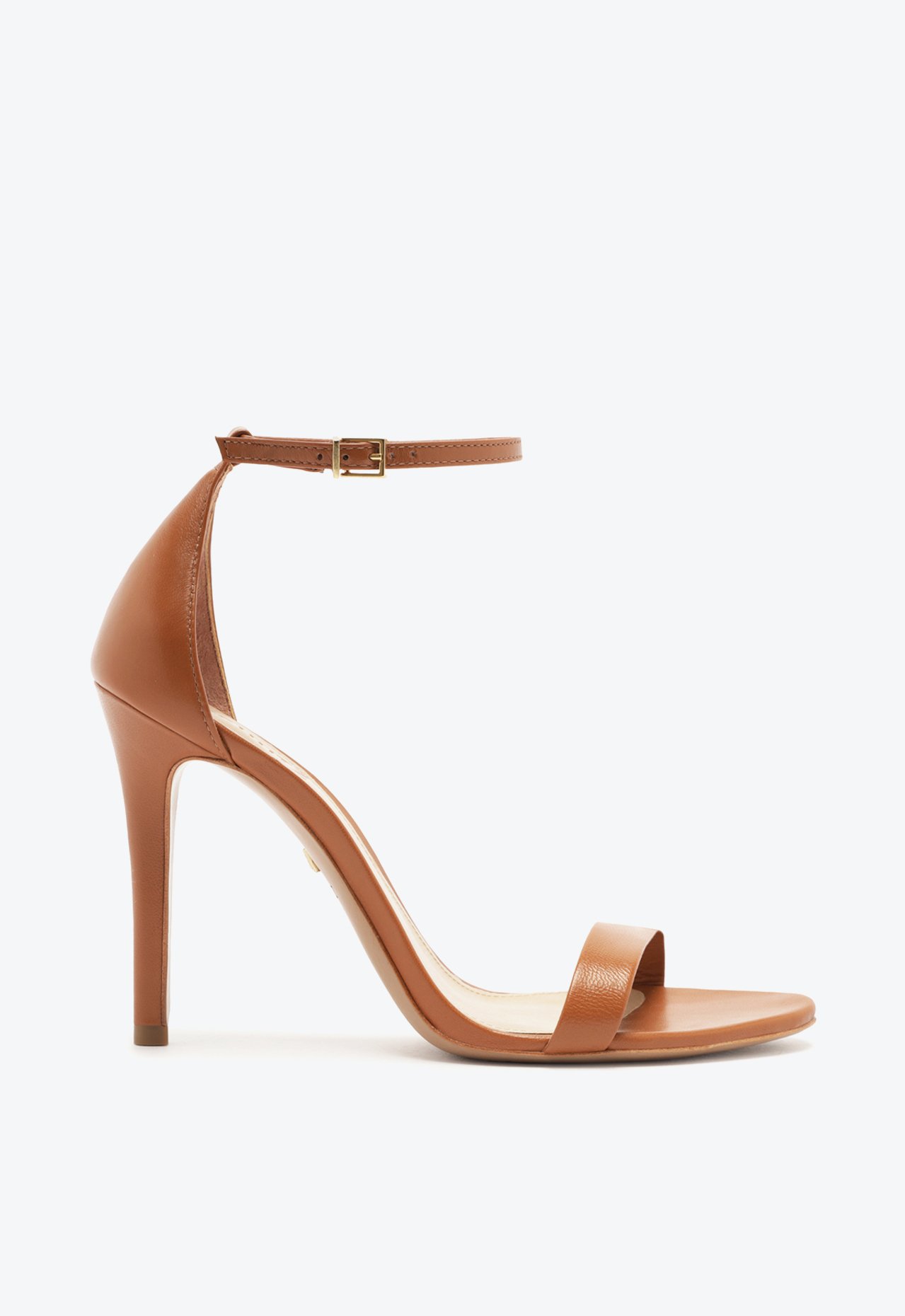 Sandália Gisele Salto Alto Couro Marrom | Schutz