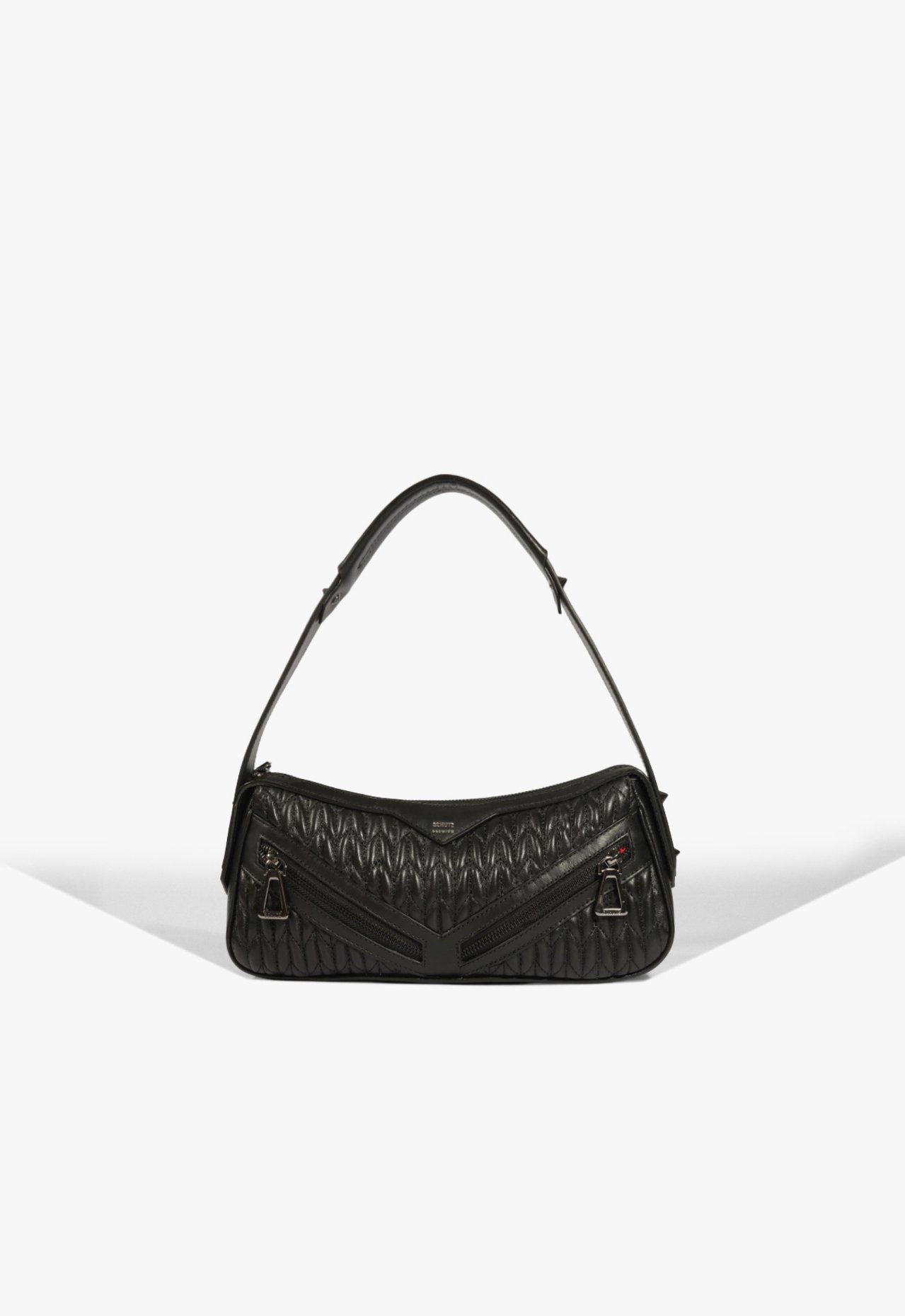 Vista 2 Bolsa Tiracolo Suki Pequena Couro Preta | Schutz Schutz BR Preto Schutz BR Preto