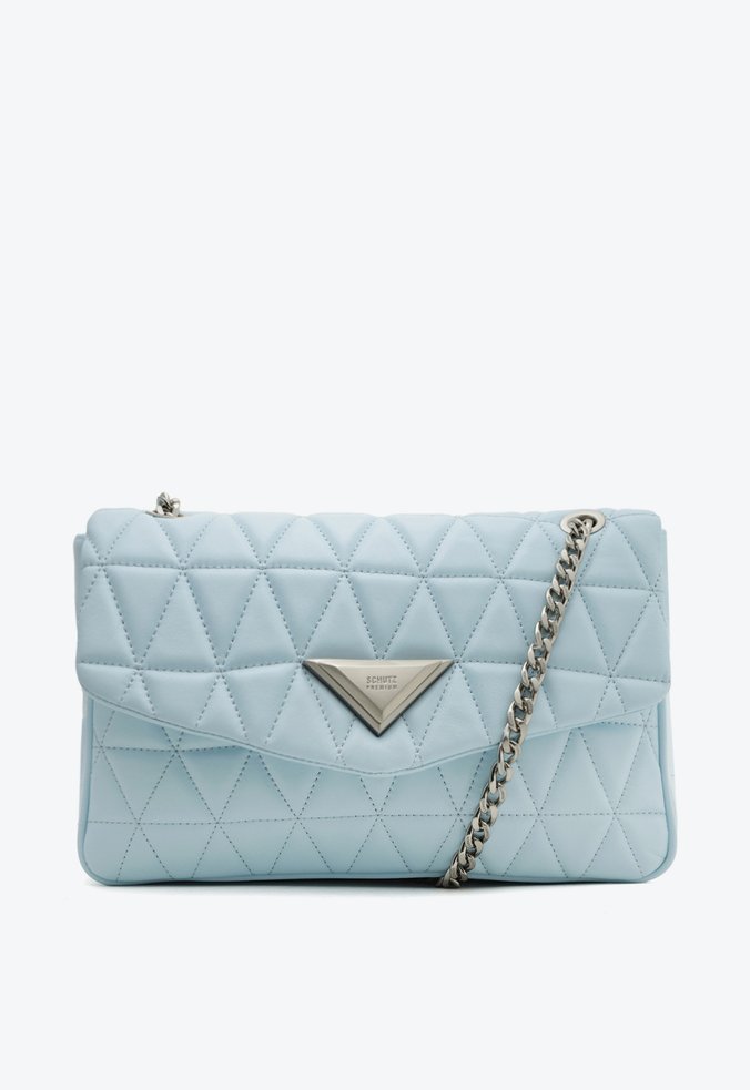 Bolsa Grande Tiracolo 944 Matelassê Azul Claro