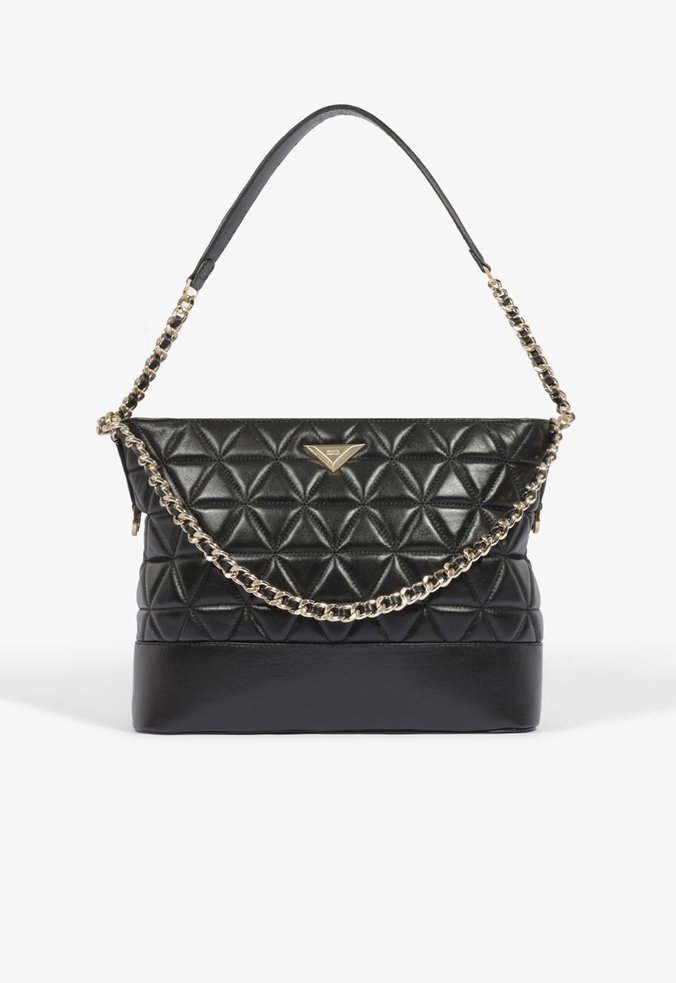 Bolsa Hobo 944 Média Couro Preta