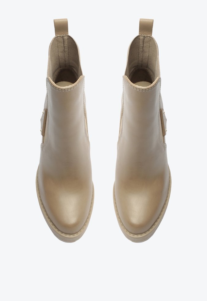 Bota Tratorada Salto Alto Marrom