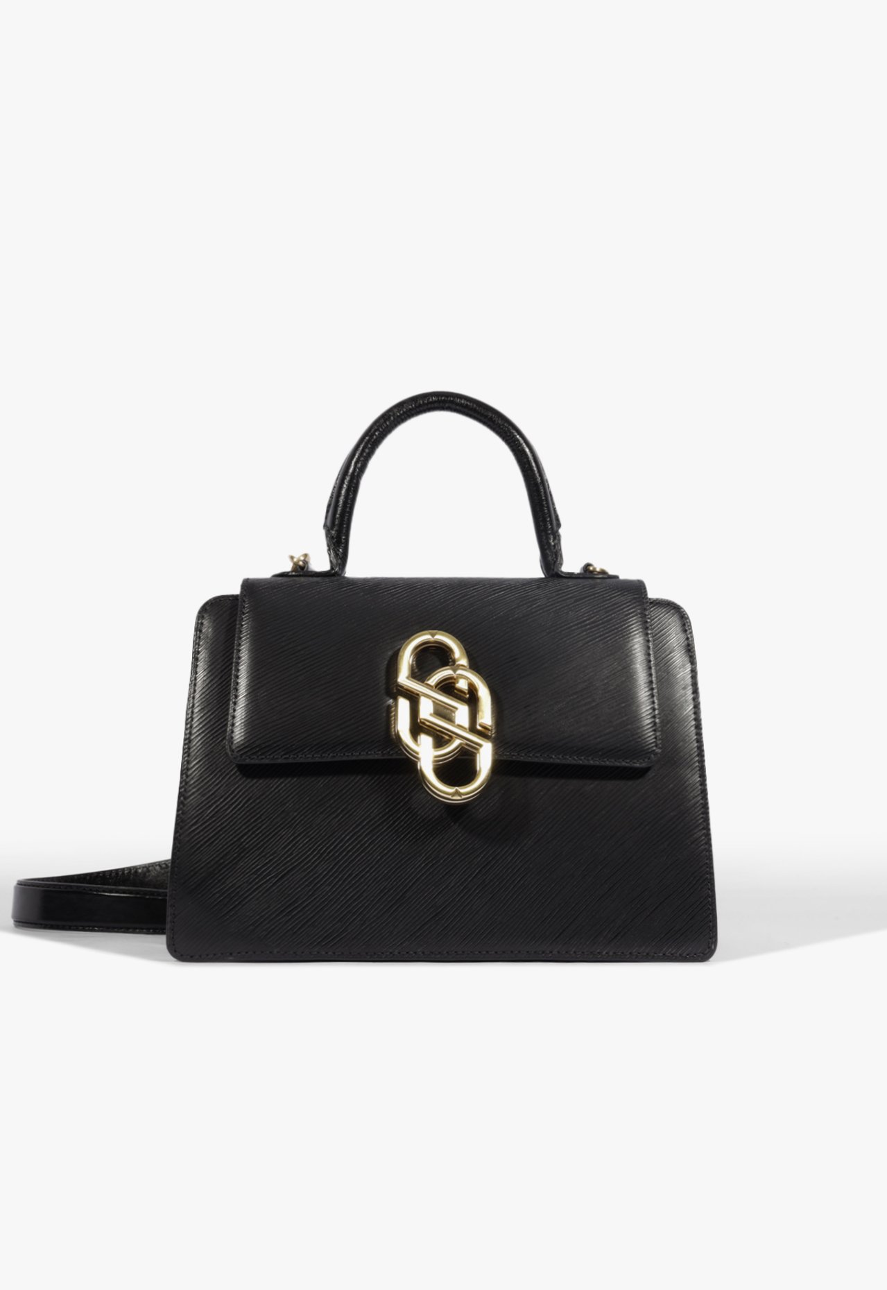 Vista 2 Bolsa Satchel Média Soul Couro Preta | Schutz Schutz BR Preto Schutz BR Preto