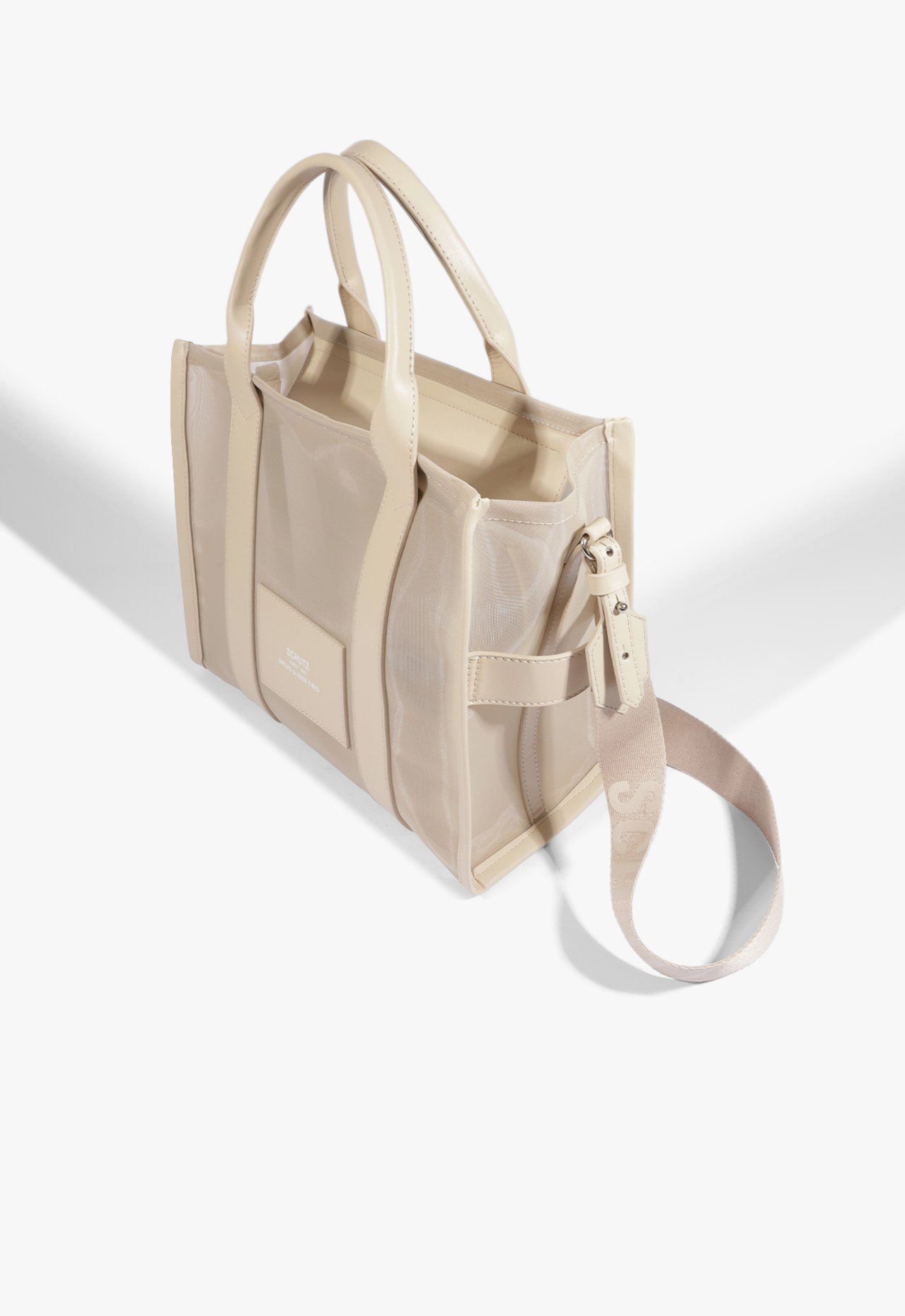 Bolsa Tote Tiracolo Tela Branca | Schutz