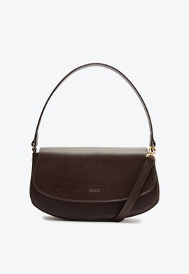 Bolsa Tiracolo Média Baguette Esther Couro Marrom