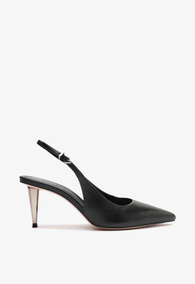 Sapato Scarpin Suzane Pin Heel Couro Preto