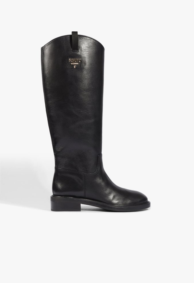 Bota Lisa Cano Longo Preta | Schutz