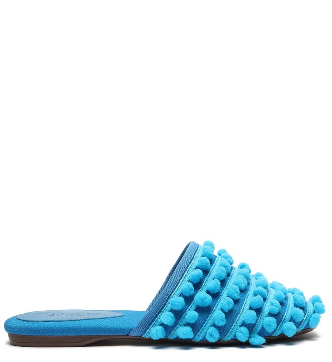 Flat Mule Fun Blue