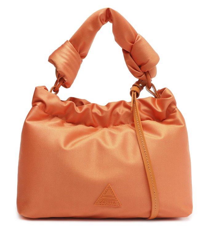 Bolsa Tiracolo Pequena Anne Nylon Laranja