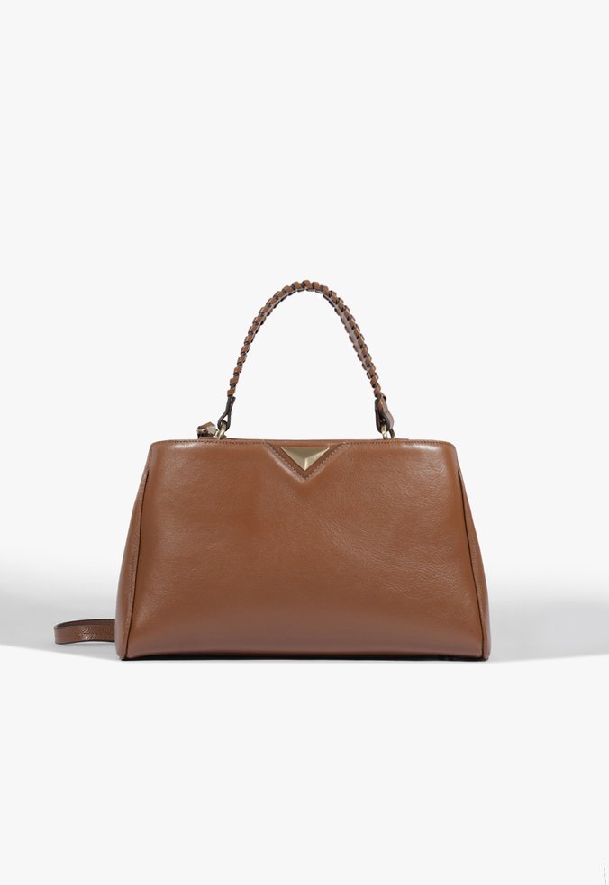 Bolsa Tote Sunny Grande Couro Marrom