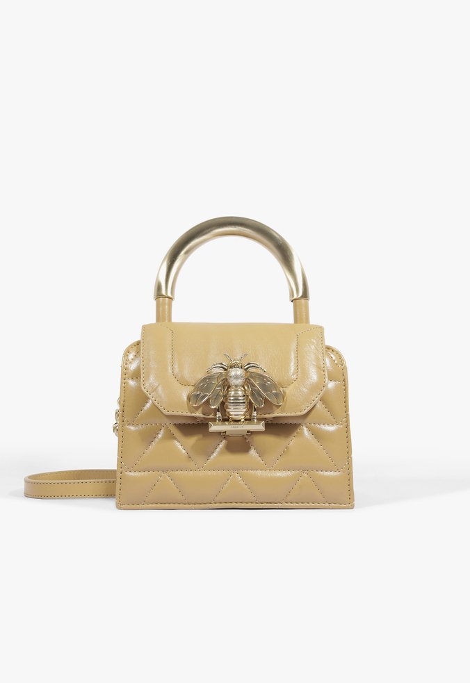 Bolsa Crossbody New Believe Pequena Couro Nude