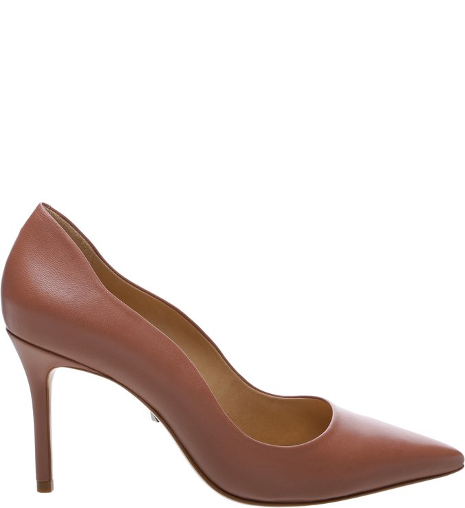 Scarpin Curves Ciment Marrom