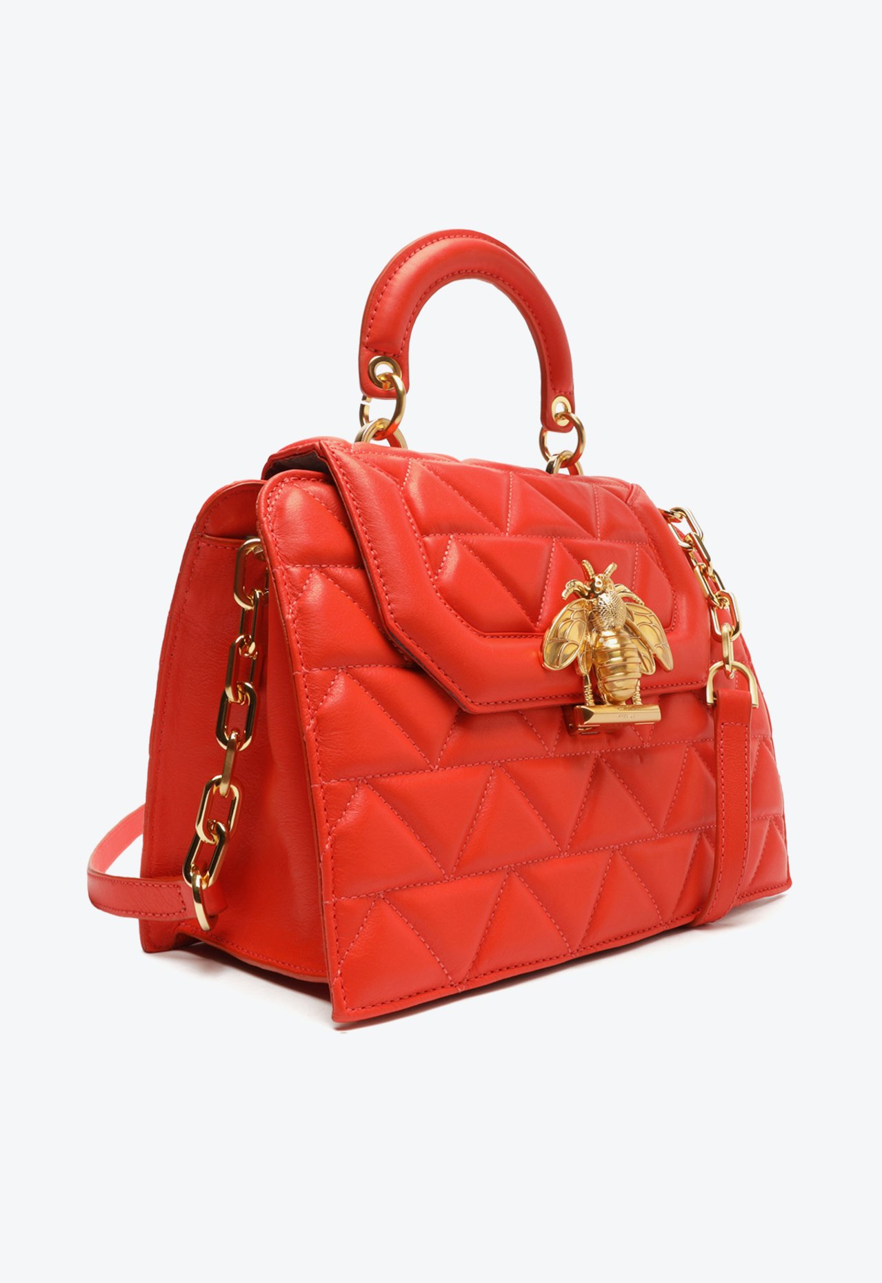 Bolsa Tiracolo Believe Grande Matelassê Couro Vermelha | Schutz