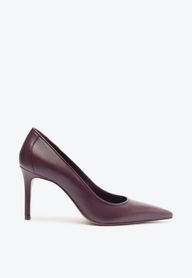 Sapato Scarpin New Basics Couro Vinho