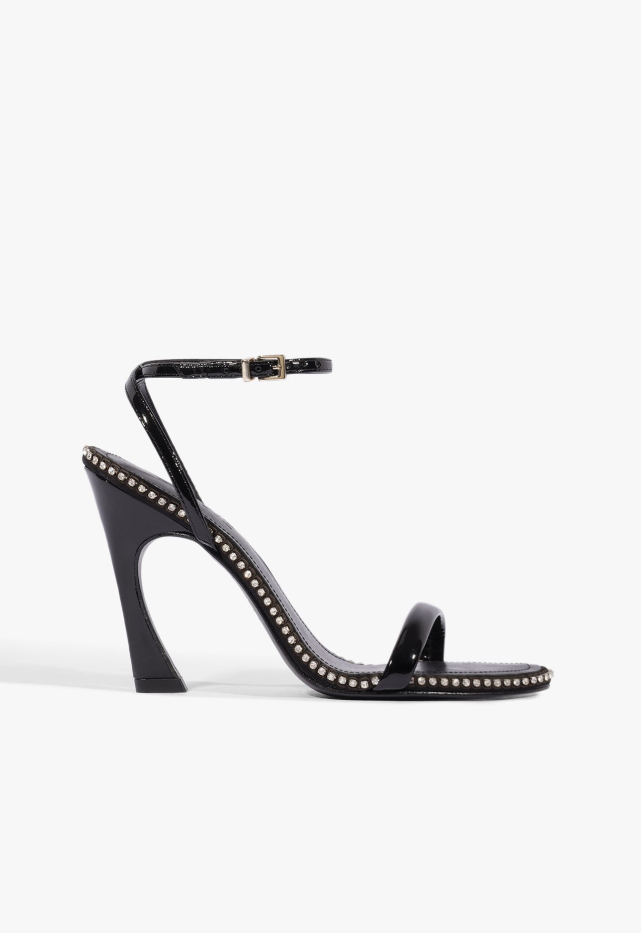 Sandália Lexi Glam Couro Preta | Schutz