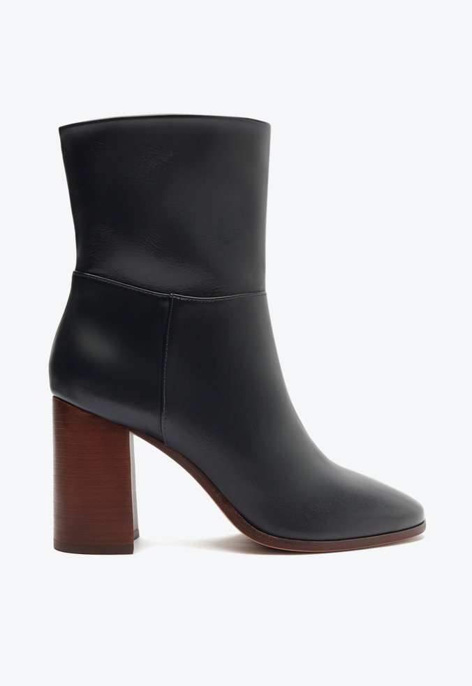Bota Guinevere Mid Couro Azul
