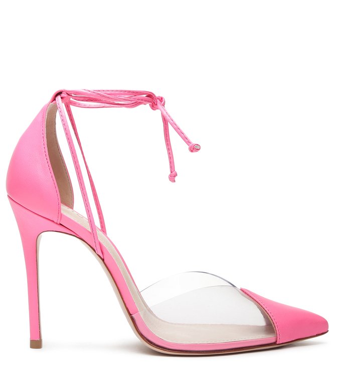 Sapato Scarpin Vinil Rosa Schutz