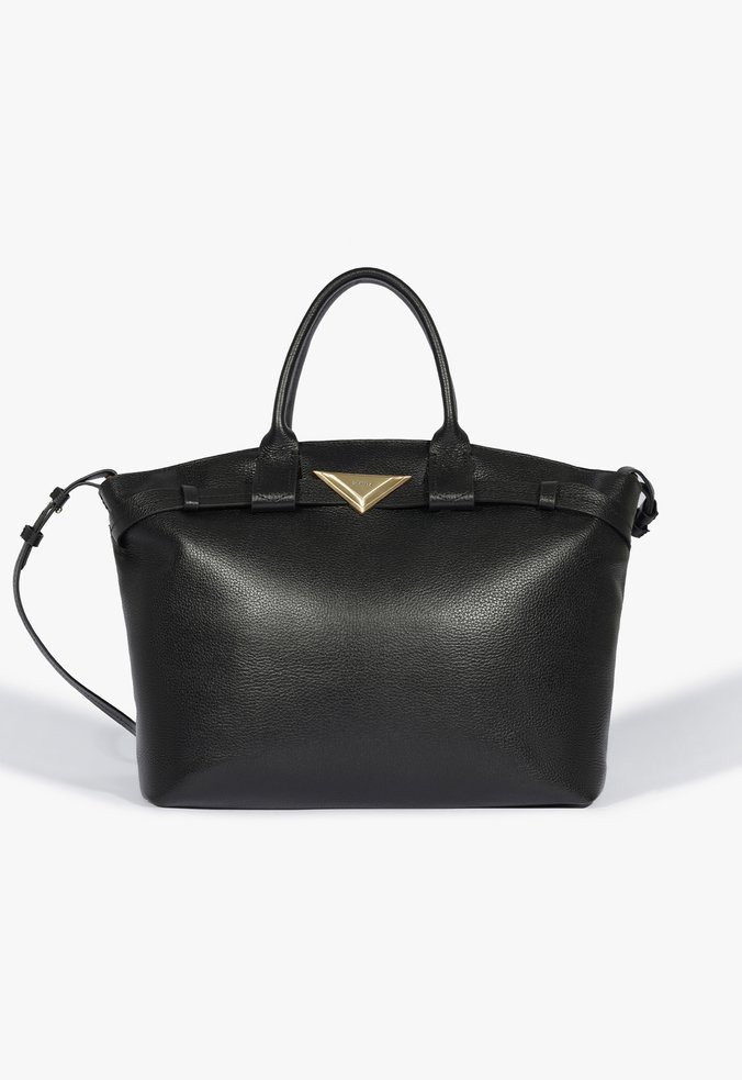 Bolsa Tote Grande Malu Couro Preta