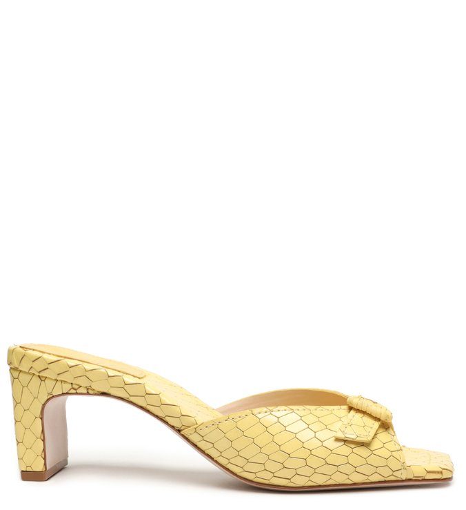 Sandália Mule Croc Retro Yellow