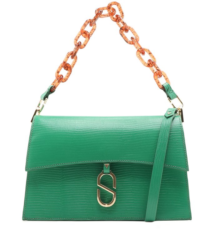 Shoulder Bag Chain “A to Z” Green Shoulder Bag Chain “A to Z” Green