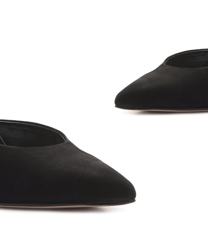 Sapato Scarpin Nobuck Mix Preto Sapato Scarpin Nobuck Mix Preto
