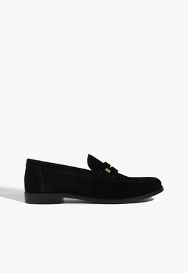 Mocassim Tyche Couro Preto