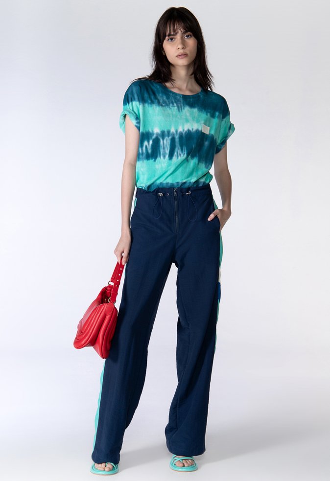 Calça Wide Leg Roberta Azul Escuro