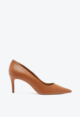 Scarpin Couro Caramelo
