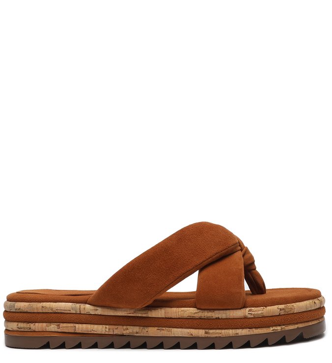 Sandália Flatform Fresh Marrom