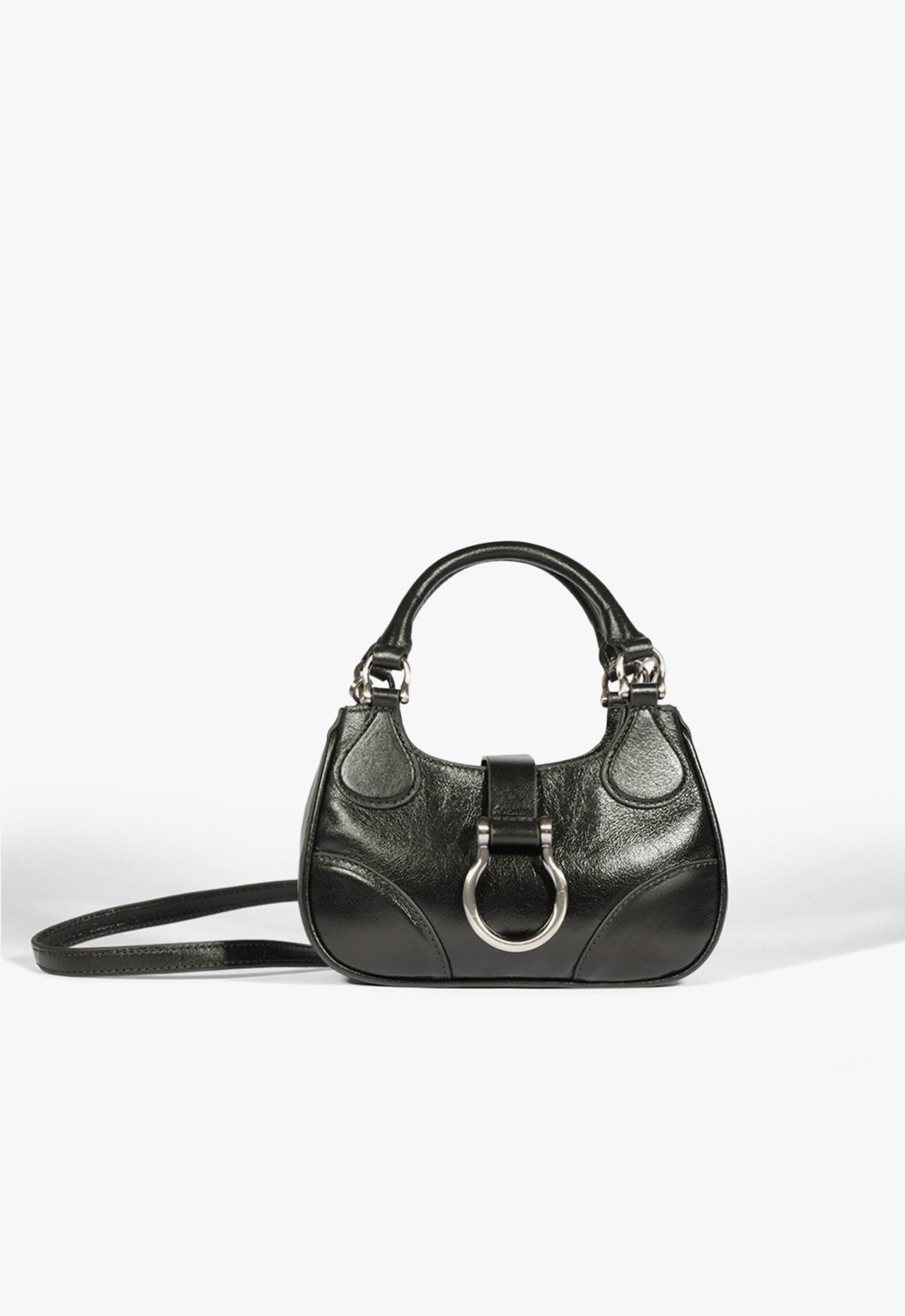 Bolsa Shoulder Abbie Couro Preta | Schutz