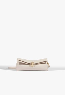 Bolsa Clutch Mary Pequena Couro Branca