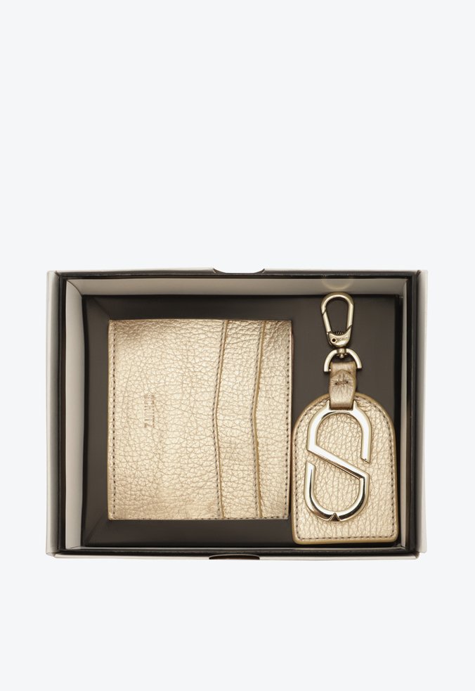 Kit Porta CartÃµes e Chaveiro Gizzy Branco
