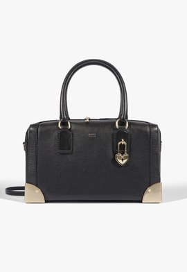 Bolsa Bowling Heart Grande Couro Preta