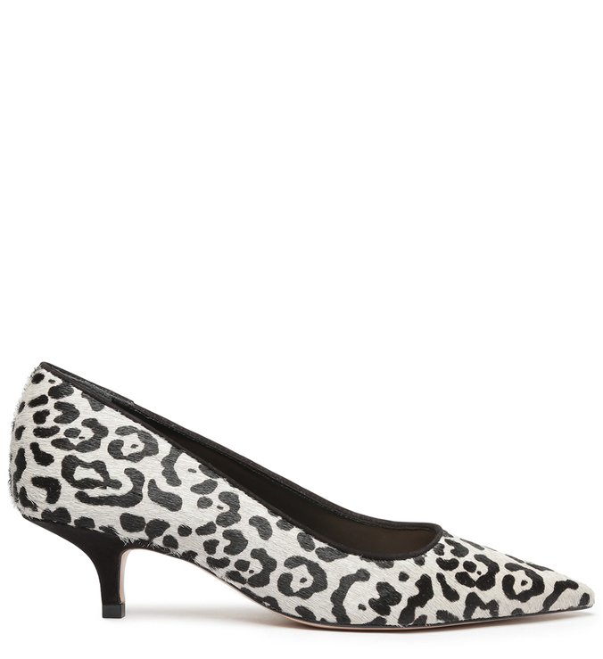 Sapato Scarpin Couro Animal Print