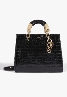 Bolsa Tote Soul Wood Edition Grande Couro Preta