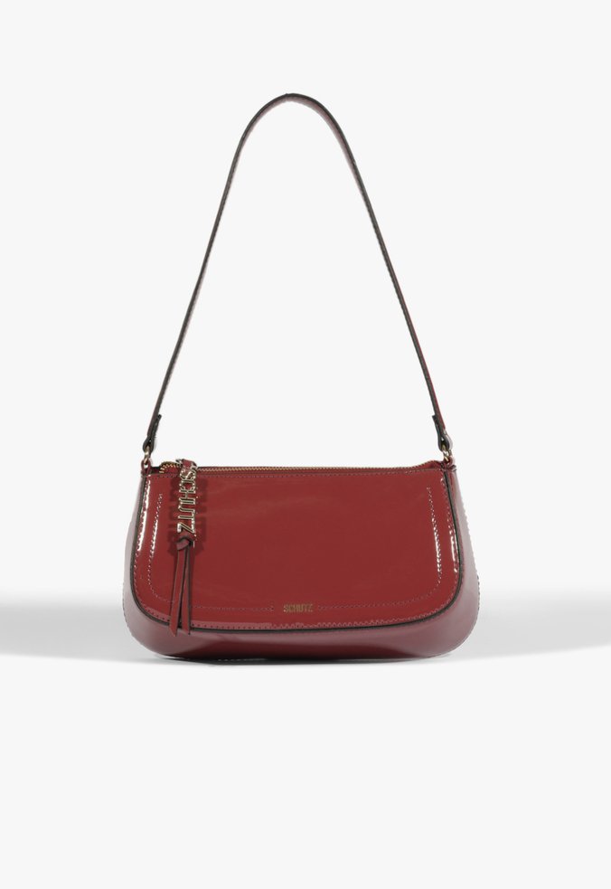 Bolsa Maxi Tina Verniz Vermelha