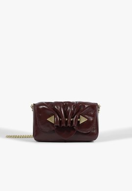 Bolsa Lacey Pequena Tiracolo Cherry Wine