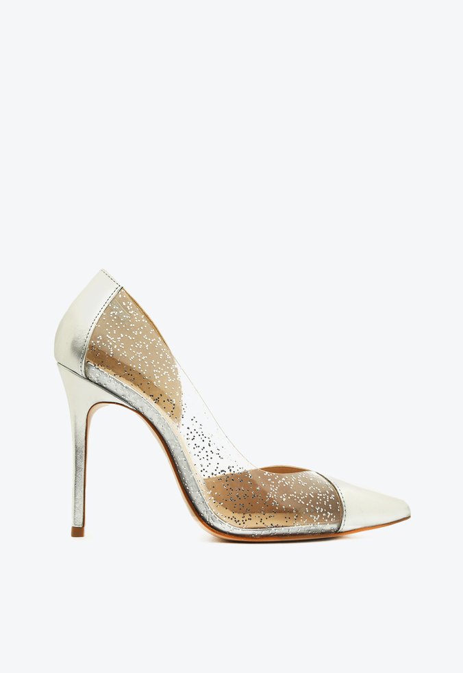 Sapato shop glitter prata