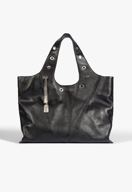 Bolsa Shopping Paige Couro Preta