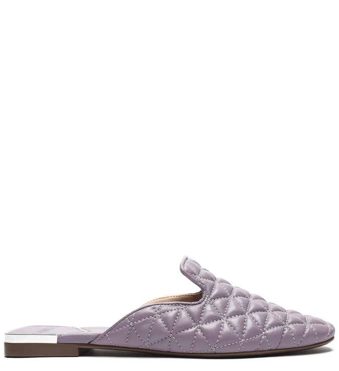 Flat Mule Matelassê Candy Violet