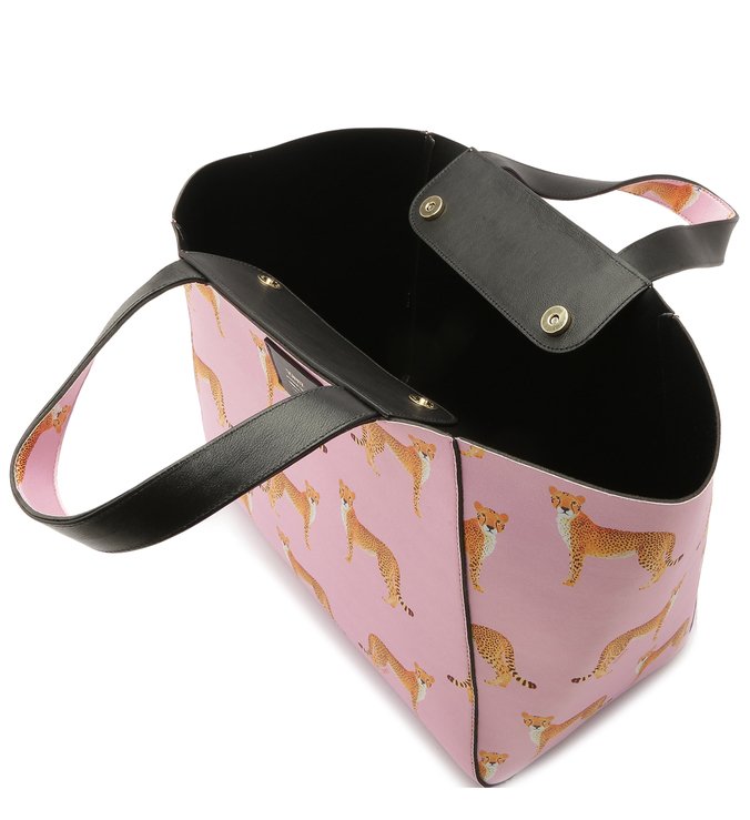 SHOPPING BAG NEOPRENE CHETAAH PINK SHOPPING BAG NEOPRENE CHETAAH PINK