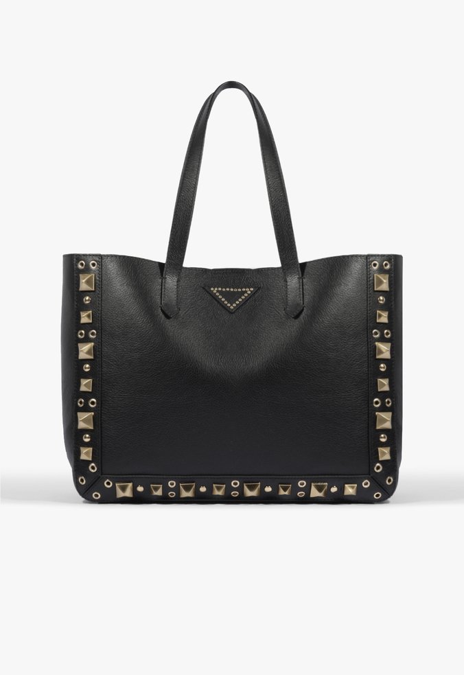Bolsa Hobo Couro Preta