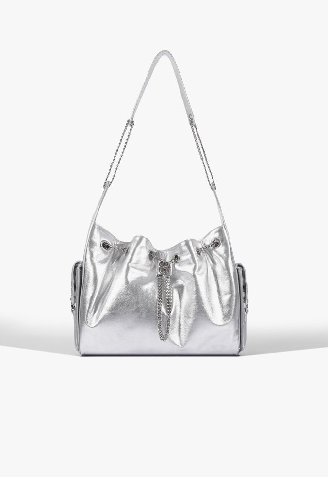 Bolsa  Lilibet Média Couro Prata