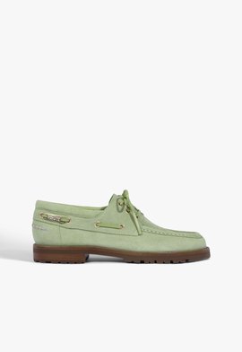 Mocassim Mocaschutz Camurça Verde
