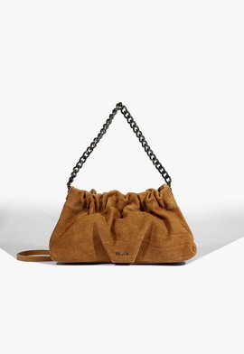 Bolsa Pouch Aryen Camurça Marrom