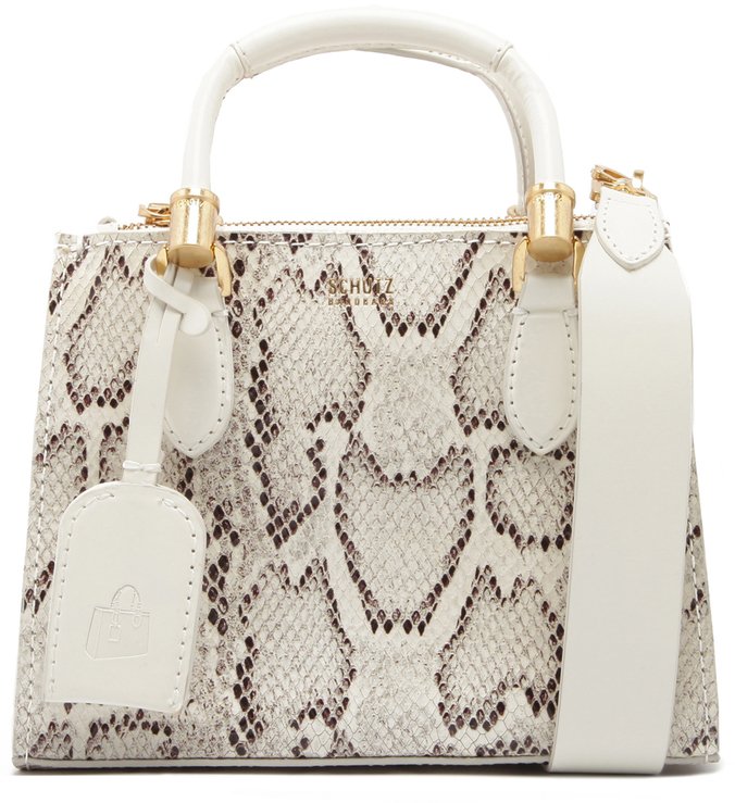 Mini Tote New Lorena White Python Mini Tote New Lorena White Python