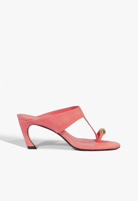 Tamanco Salto Maisie Nobuck Pink