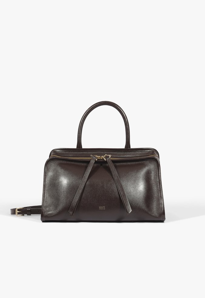 Bolsa Tote Riley Média Couro Marrom